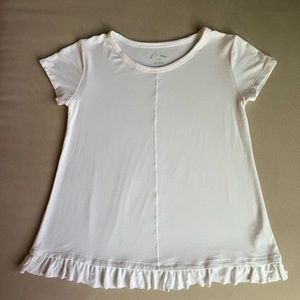 Art Class White Ruffle Shirt Girls Size Medium